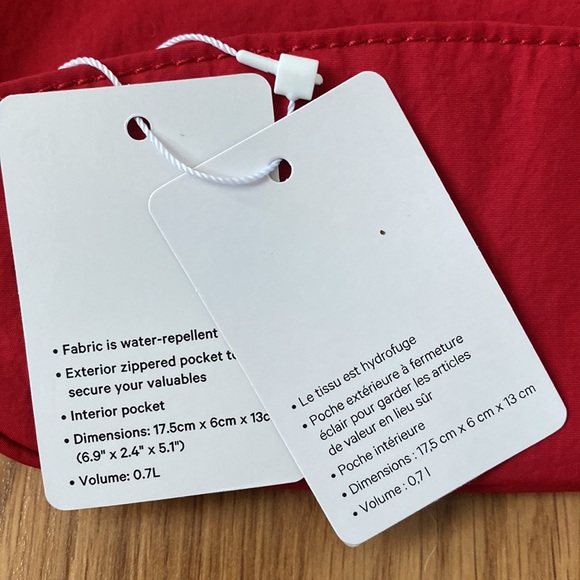 ❤️ Lululemon Double-Zip Pouch Mini Dark Red LNY NWT - Picture 7 of 7
